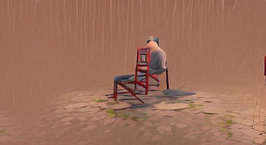 The man & chair