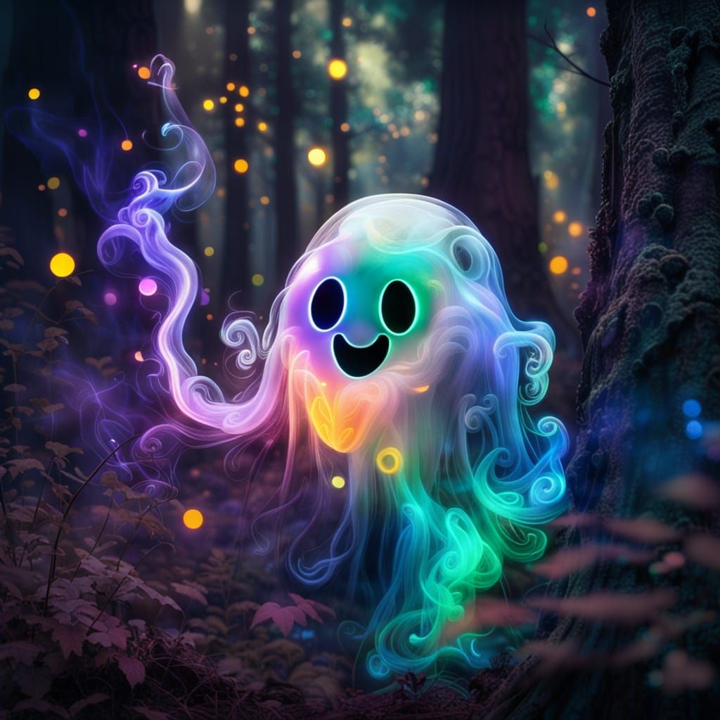 Famous Candy Ghost - Ai Generated Artwork - Nightcafe Creator