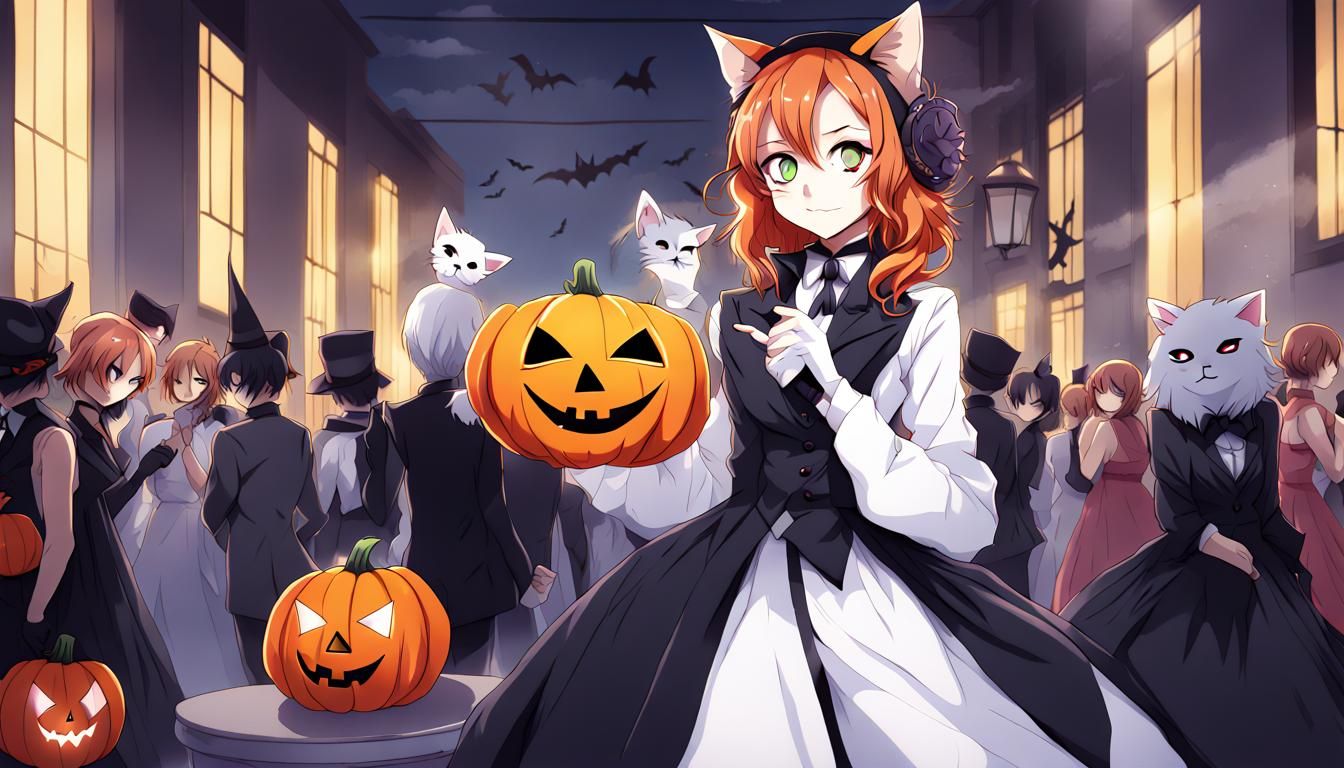 Celebrating at the Halloween Ball