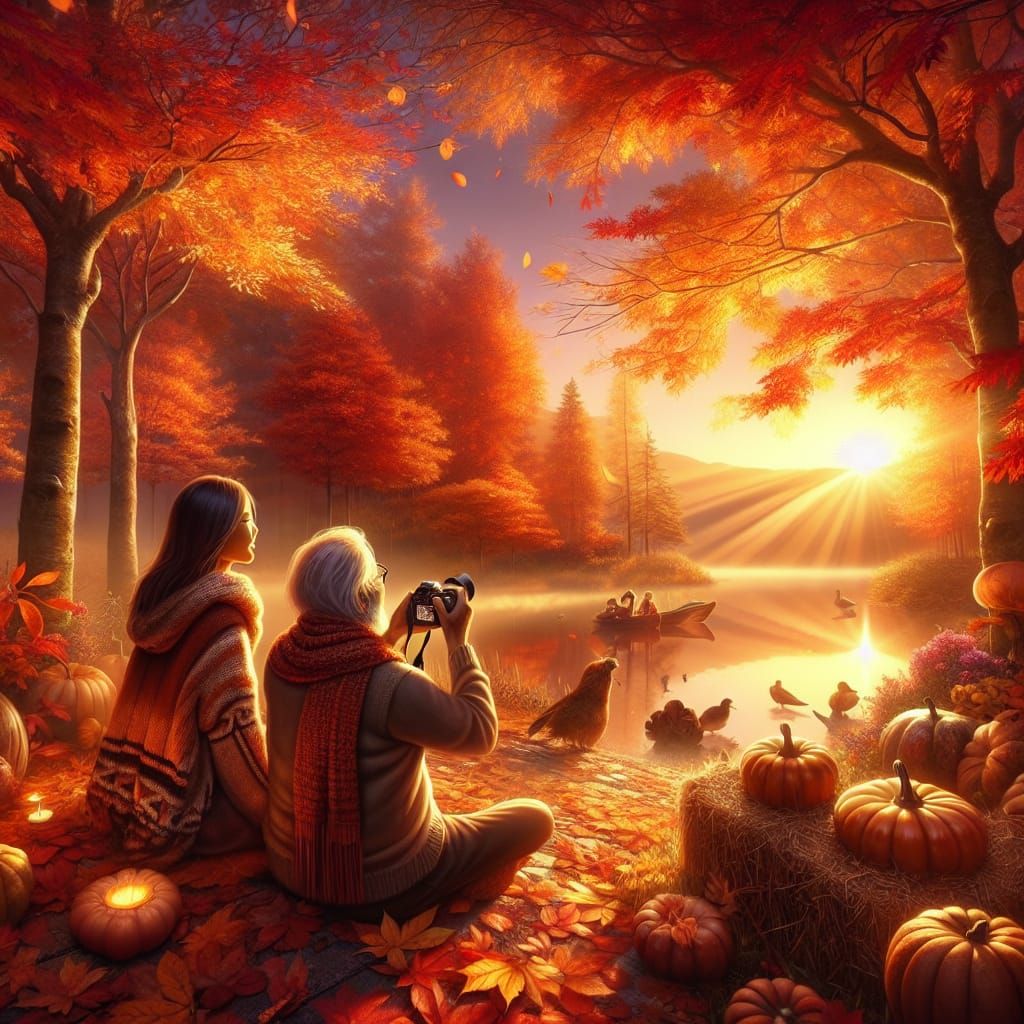 an autumn scene