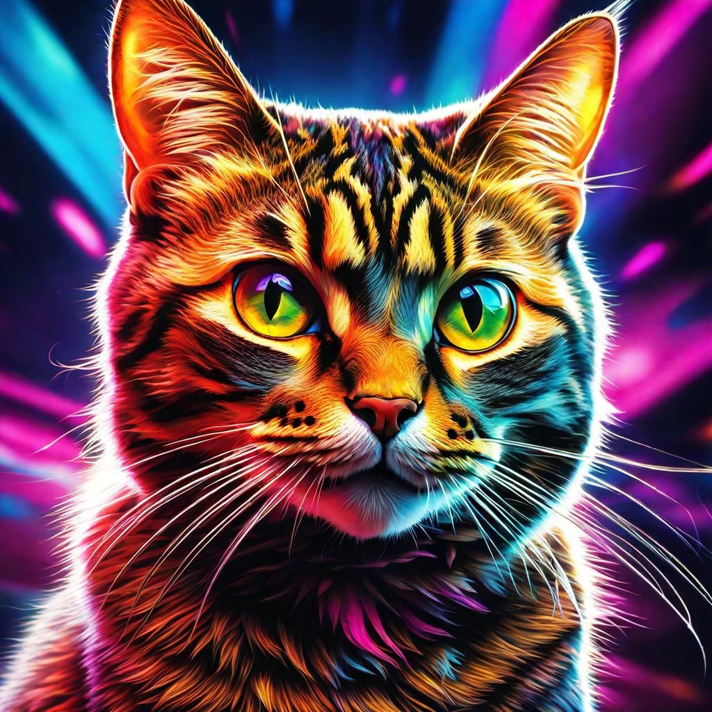 Disco Cat - AI Generated Artwork - NightCafe Creator