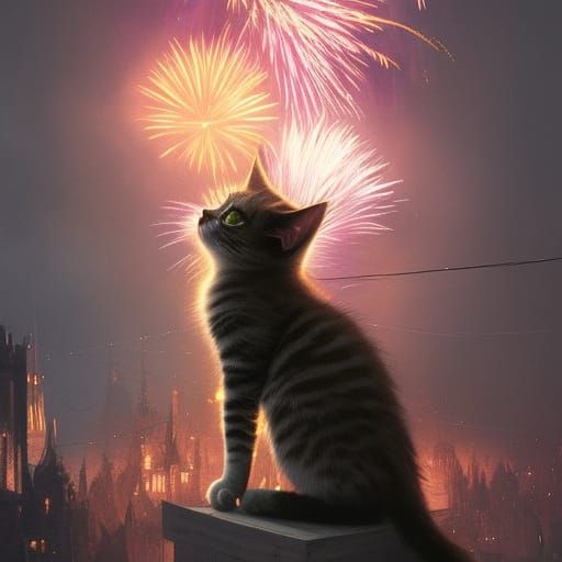 fireworks  by @Missifuss