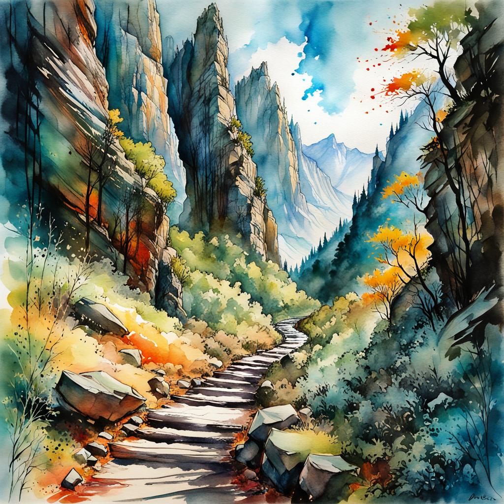 Mountain Path  by @SubSta