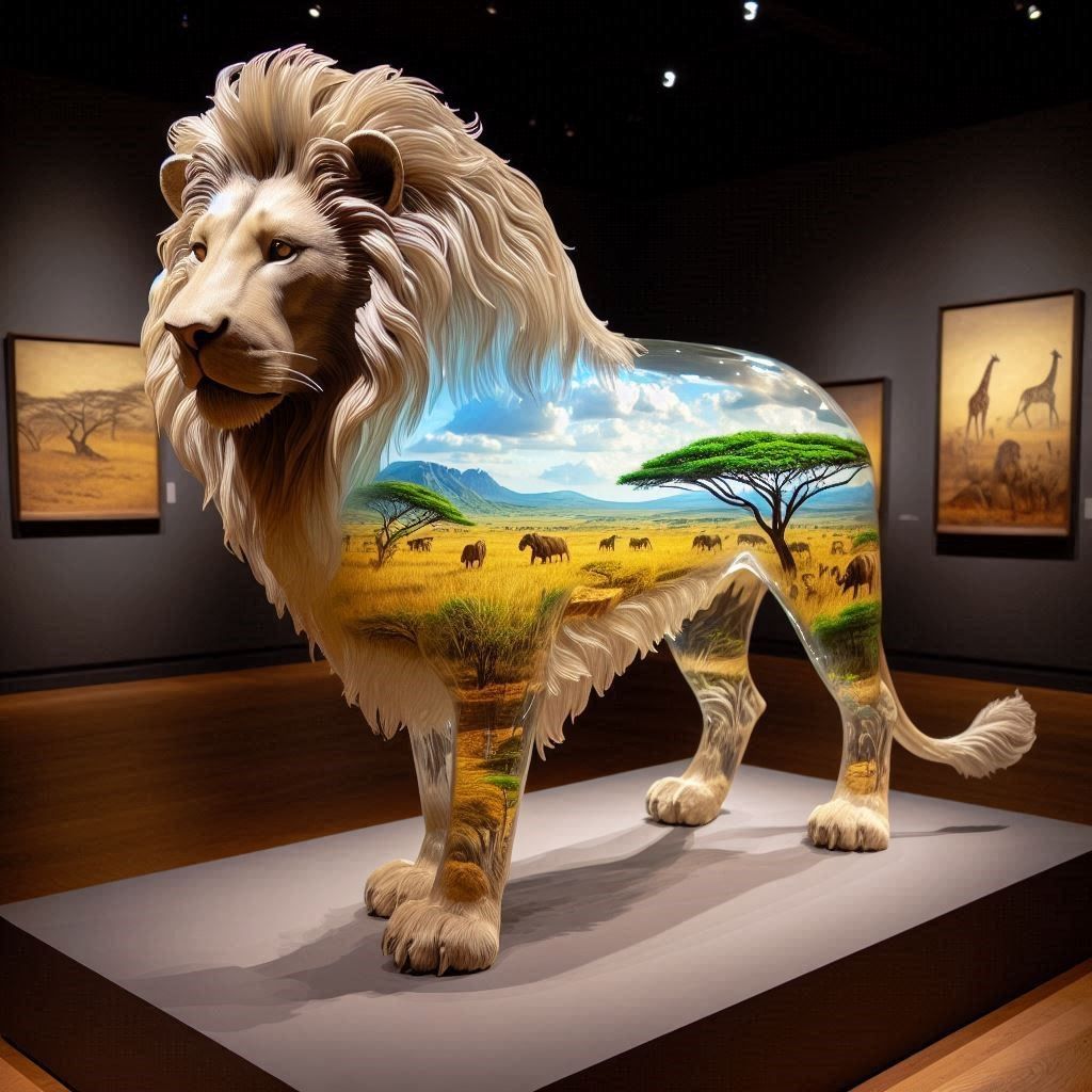 Museum Lion - Bing