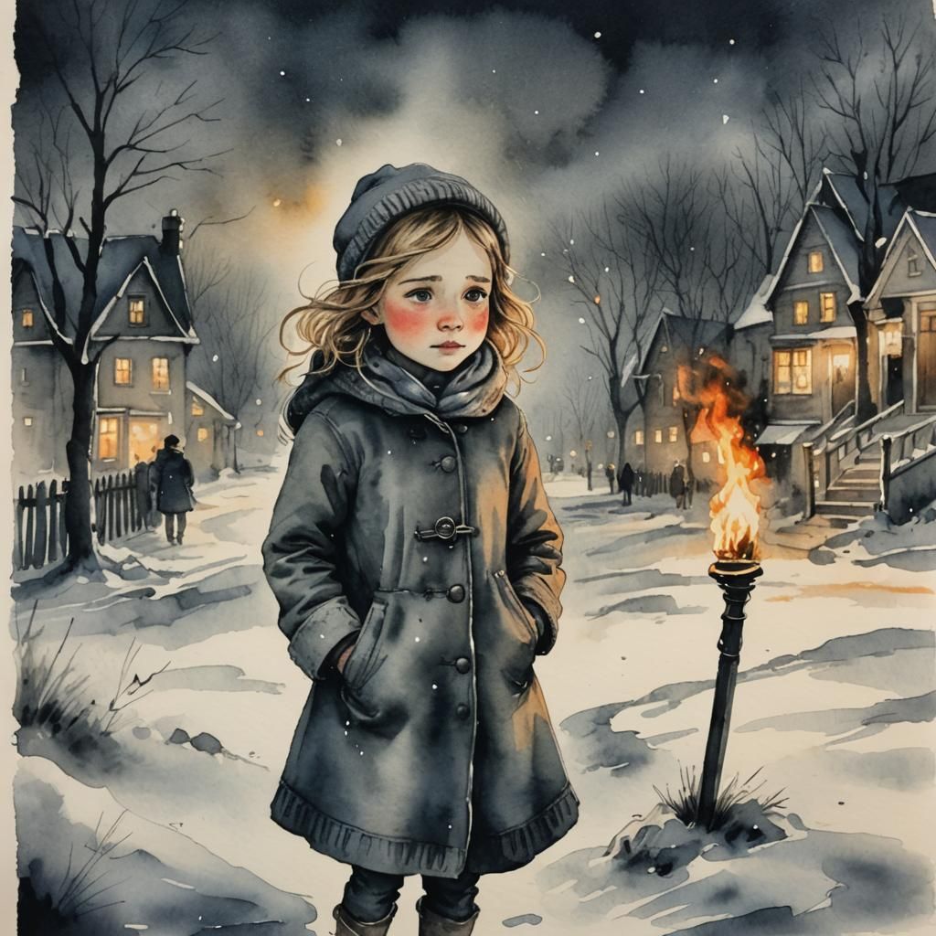 the little match girl  by @Thea