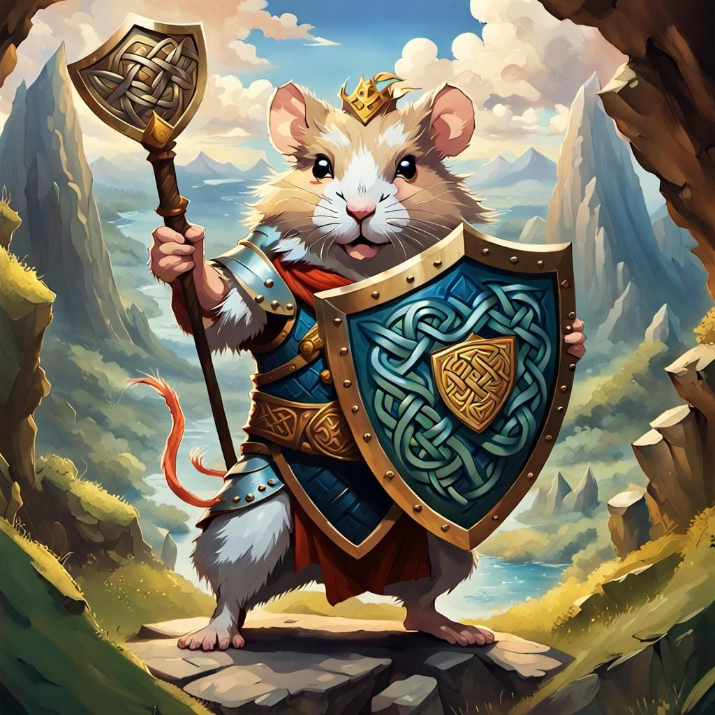 All Hail the Hamster King - AI Generated Artwork - NightCafe Creator