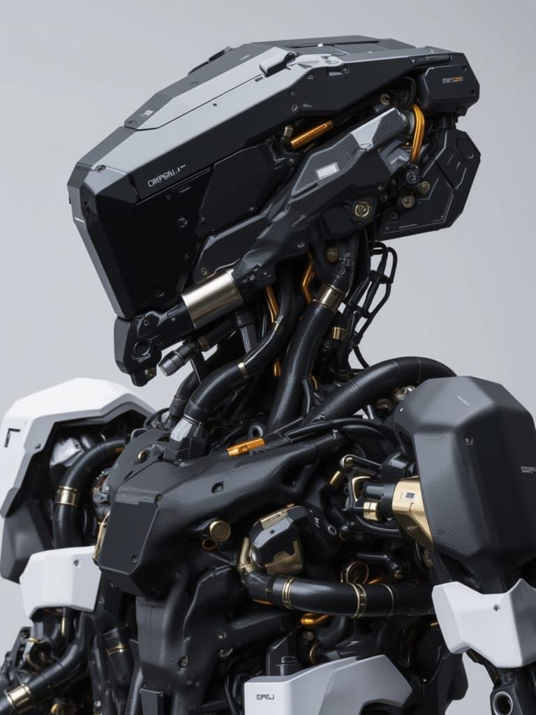 <lora:Boxy Mecha:1.0> Black mecha