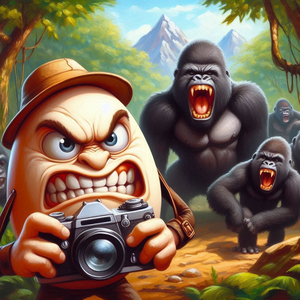 Angry Egg : Animals , Gorilla Tourism