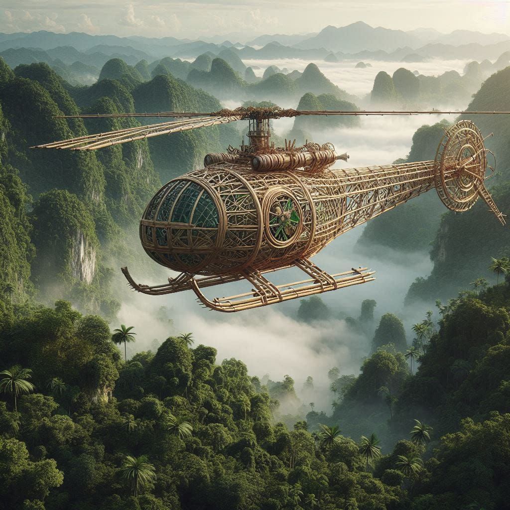 Bamboo helicopter