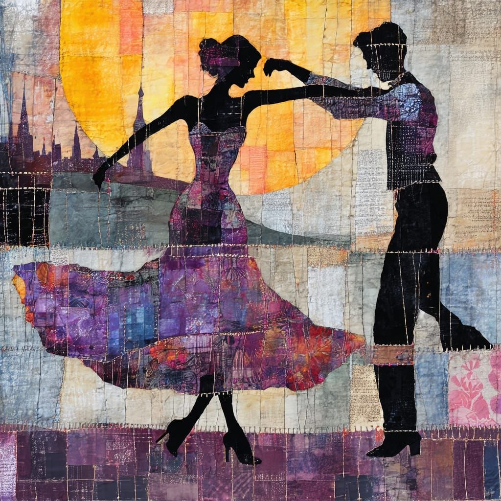 A couple dancing.