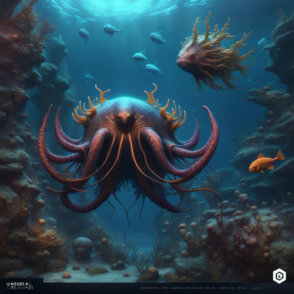 undersea Creatures - AI Generated Artwork - NightCafe Creator