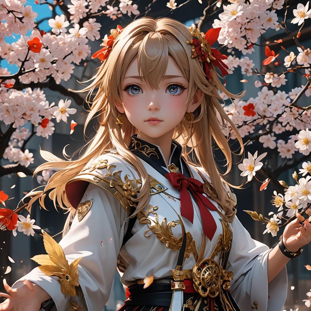 Dynamic Anime Figures Expressing Gratitude in 3D