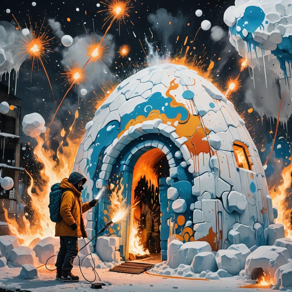 Eskimo Street Art in Antarctica