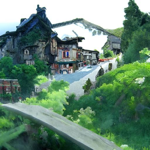 Mountain town in the Pyrenees