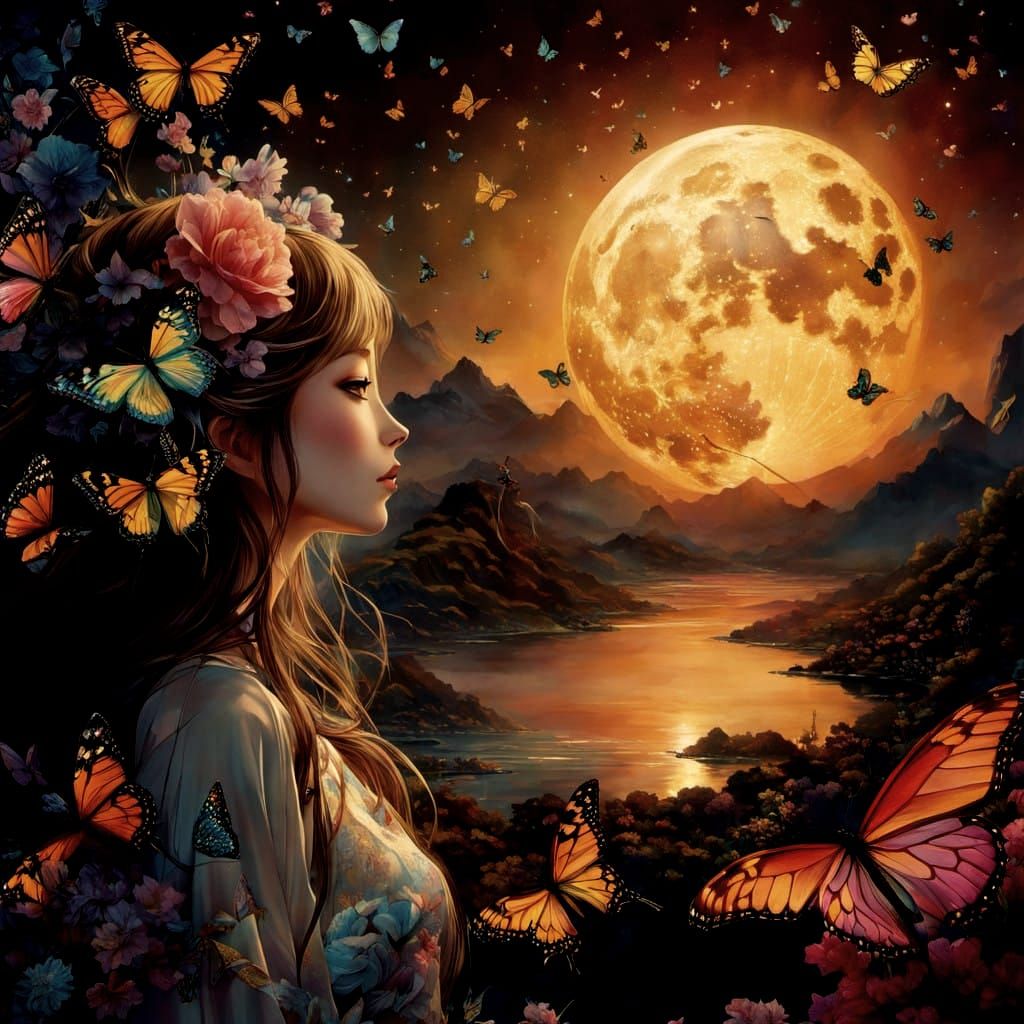 Enchanted Dream in Silvery Moonlight