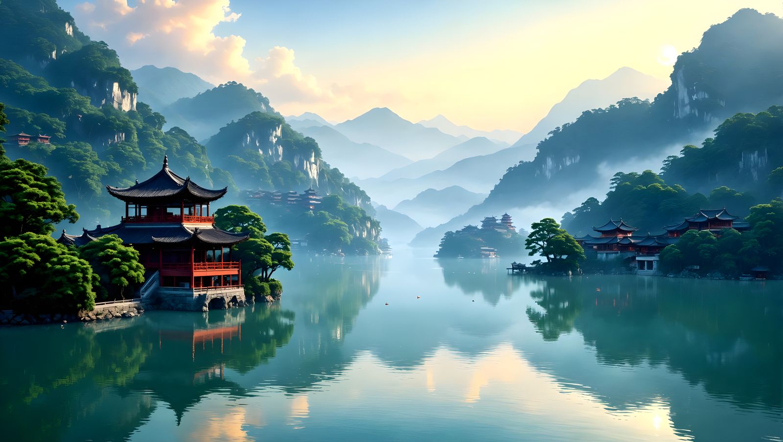 Serene painting  by @Ghexghe