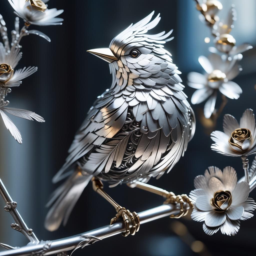 Metal Bird  by @MistyCrystal