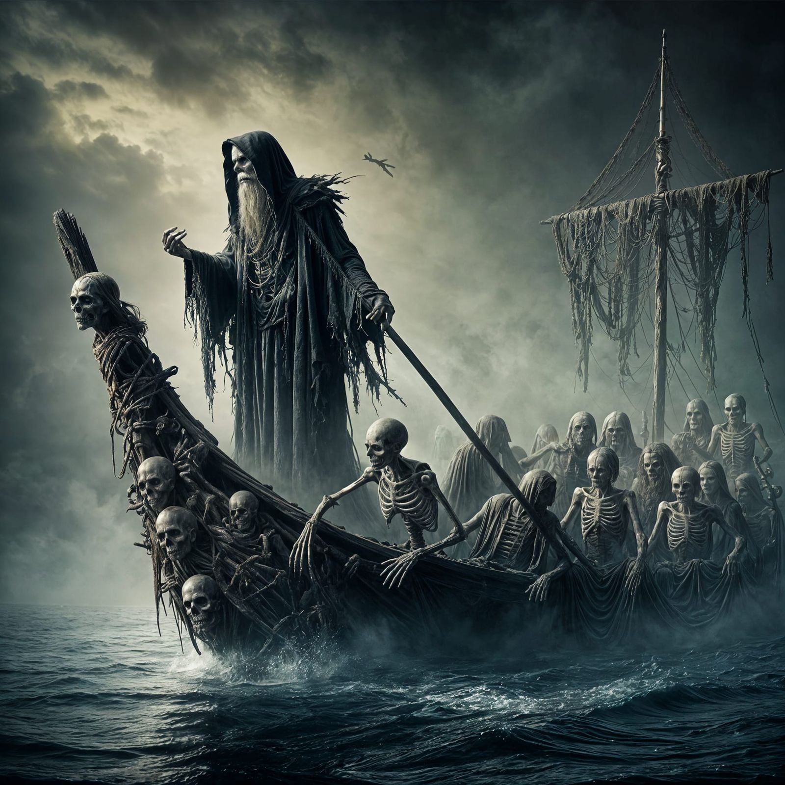 Charon the ferryman to the Greek Underworld