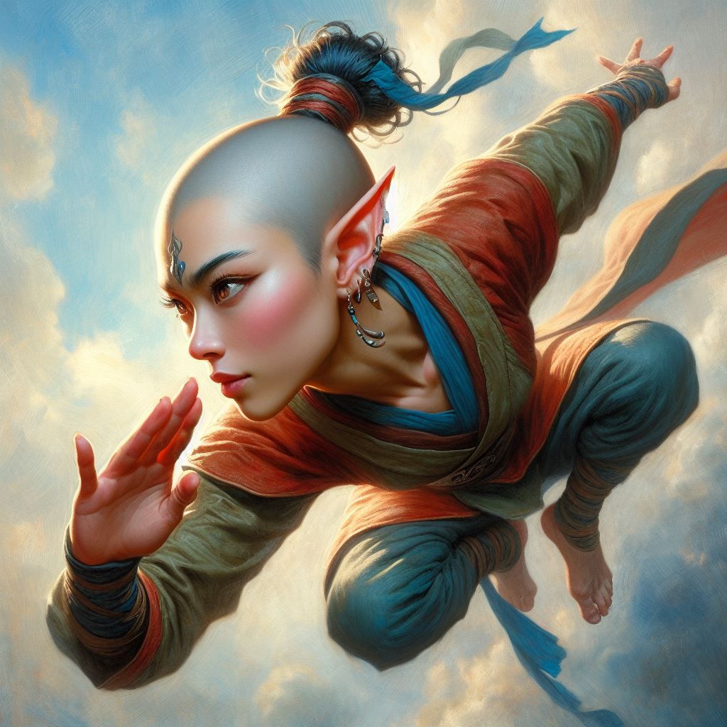 Acrobatic Monk Leap