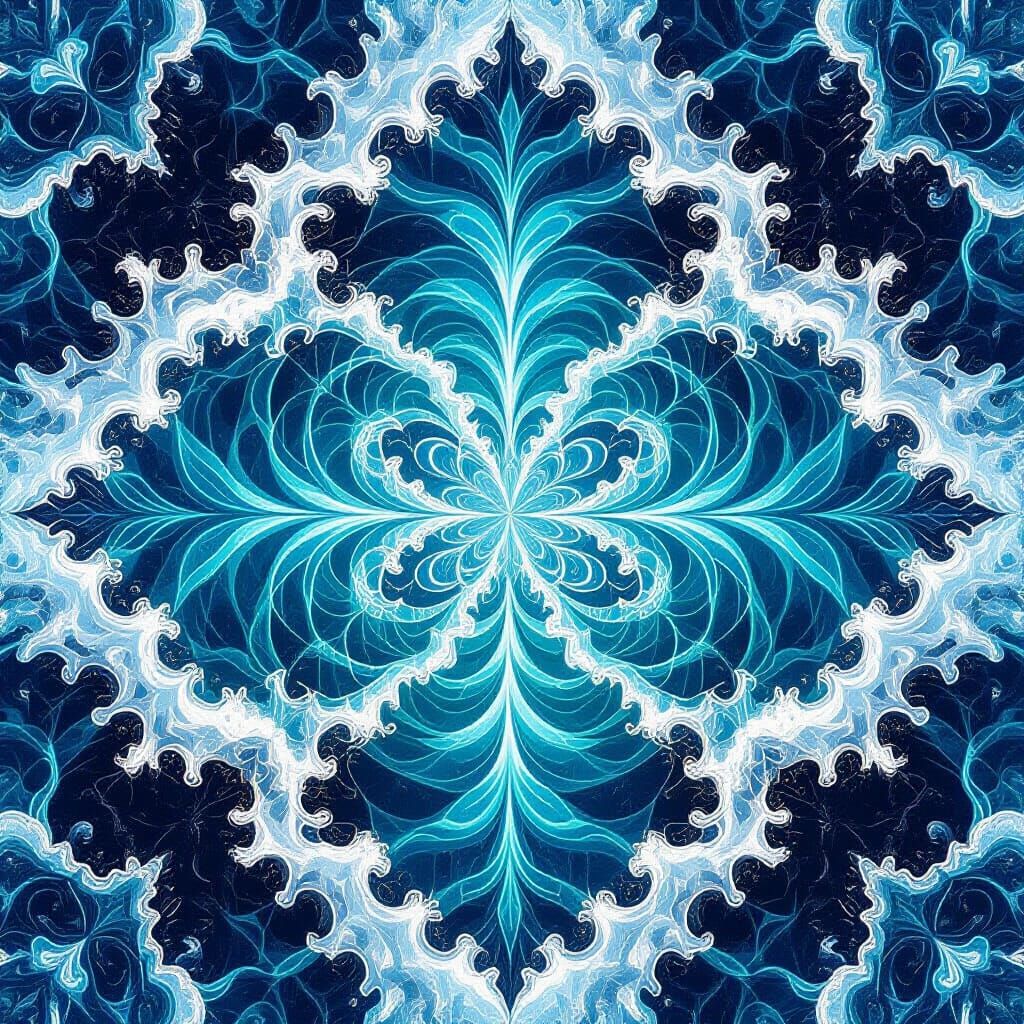 「壮麗海波万華」Sōrei Kaiha Mange - Majestic Ocean Wave Kaleidoscope  by @Yuugitsune