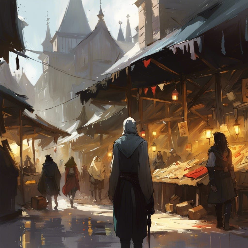 Quiet Market  by @cheesepuff 