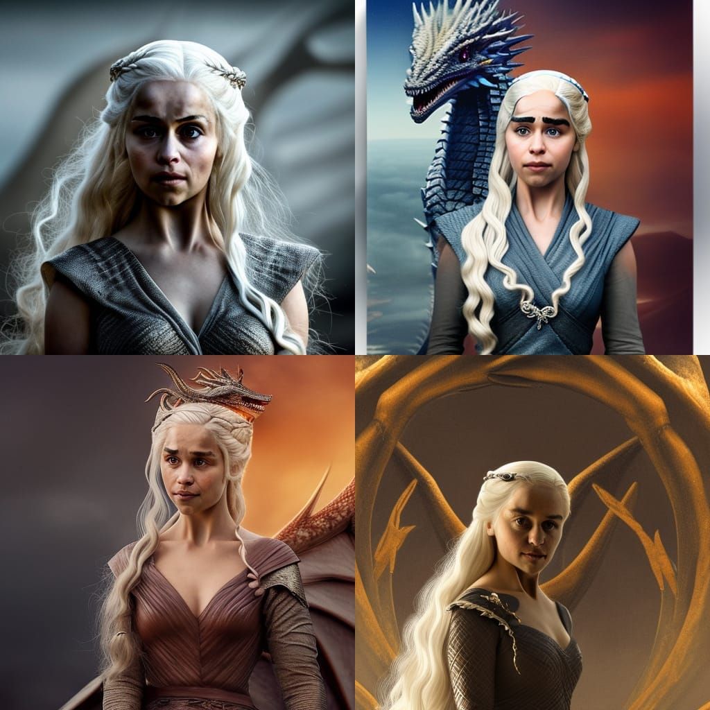 /imagine prompt: Character: Daenerys Targaryen (from Game of...