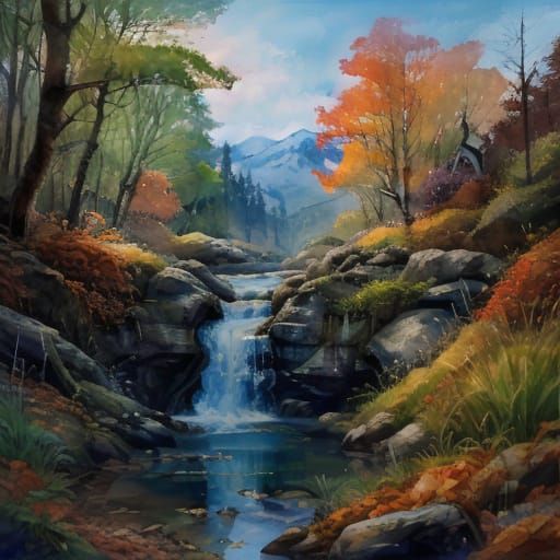 Autumn Waterfall
  by @Jennifer S