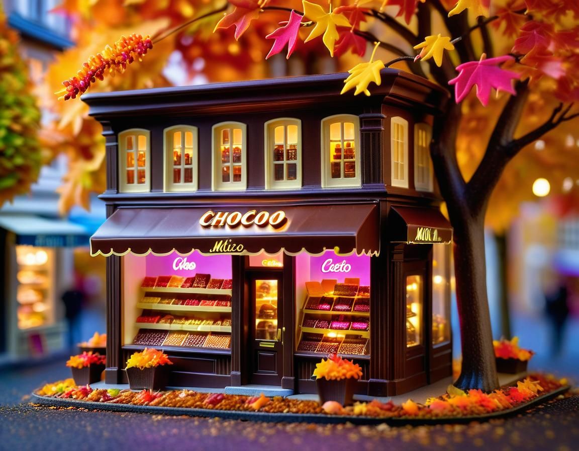 Miniature chocolate shop