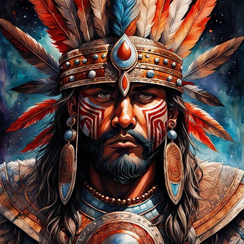 Indian tribal warrior