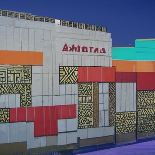 8-bit art deco Ankara
