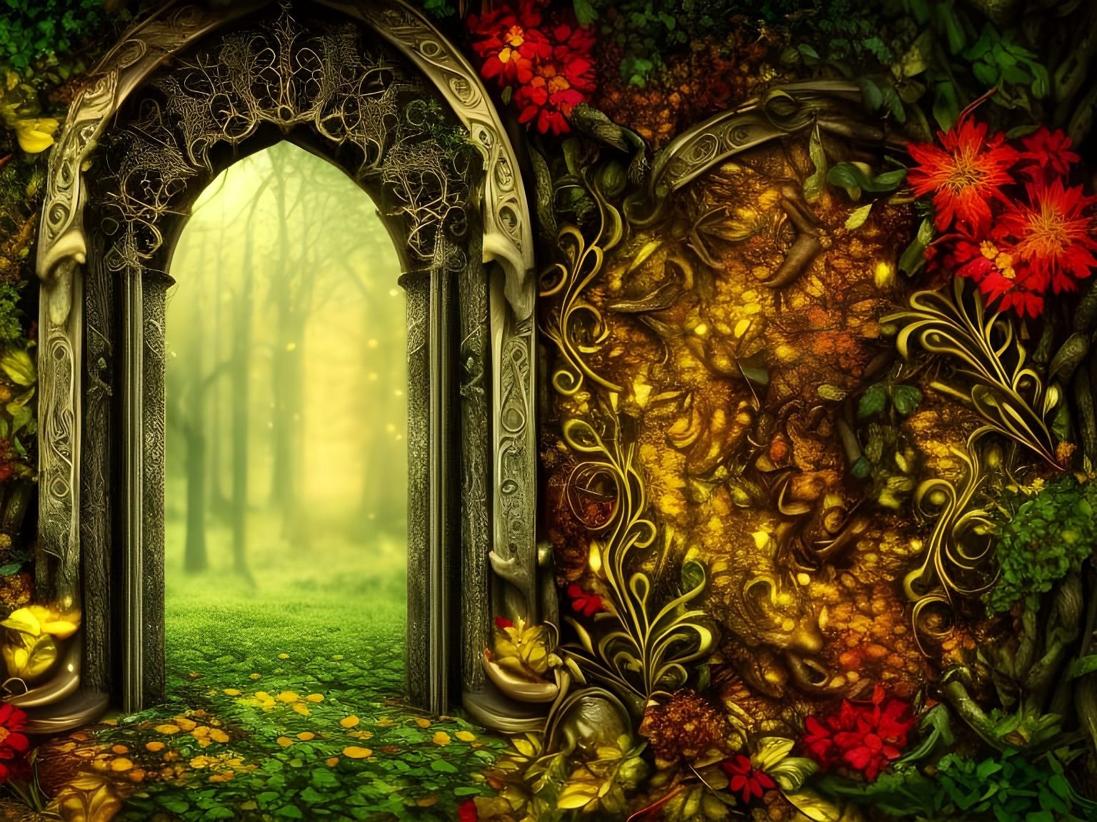 The Doorway back to Winter  by @Dhanishta