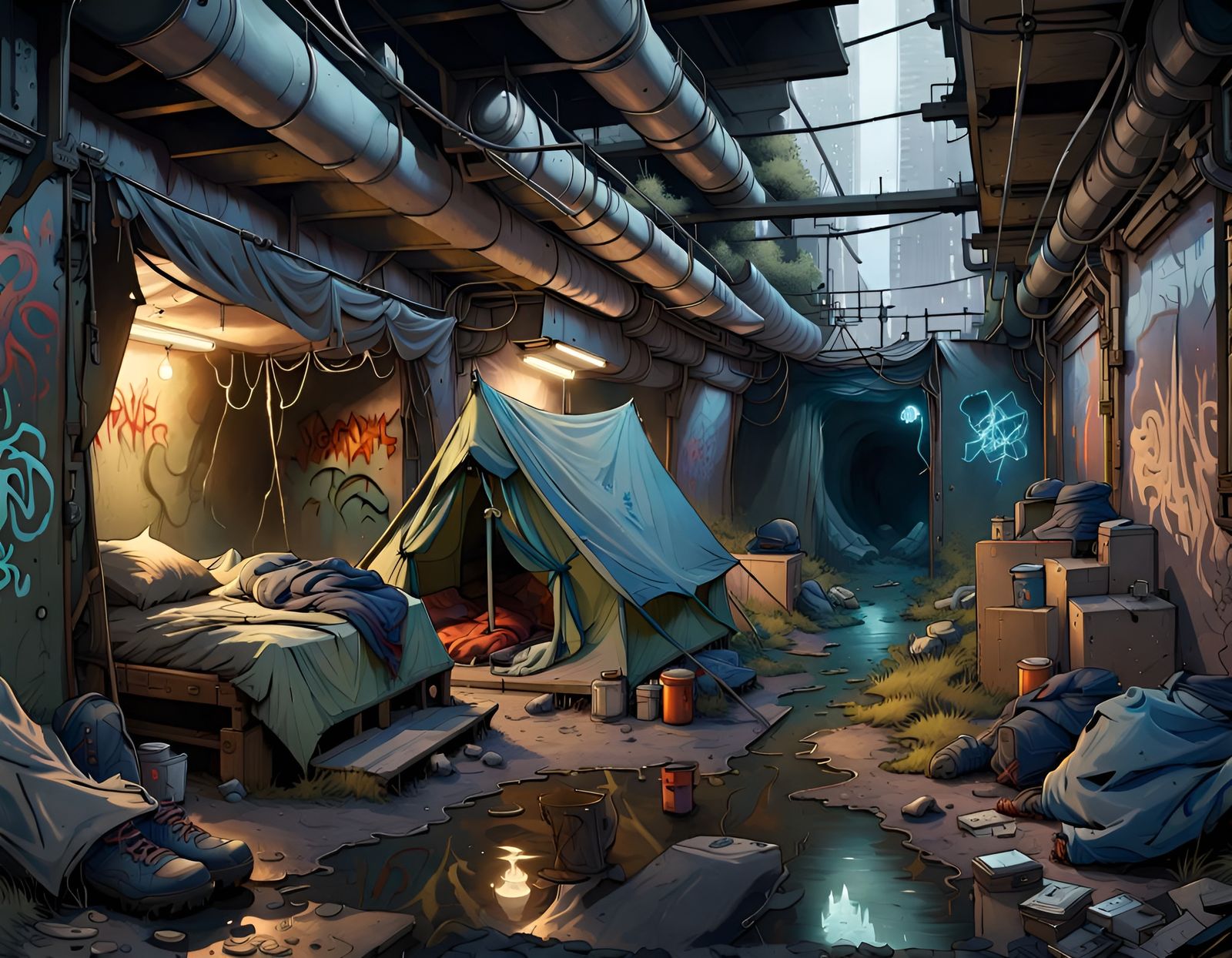  underground camp  by @Sharonjoy