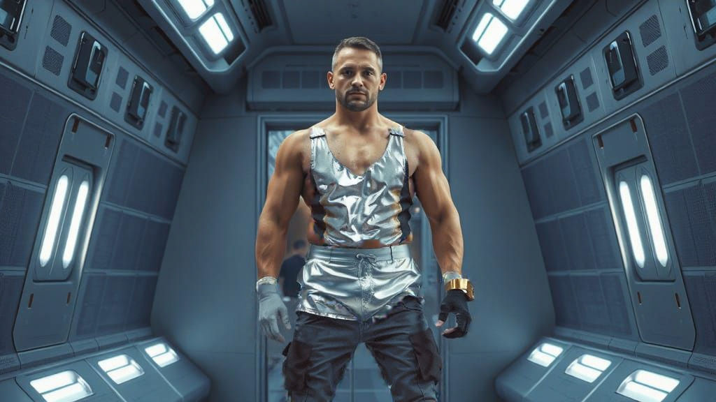 Classic Space Liquid Silver suit needs decontamination fr