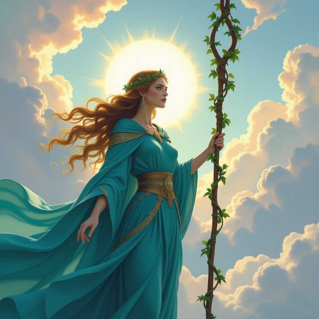 Kynareth the Aedra from the Elder Scrolls.