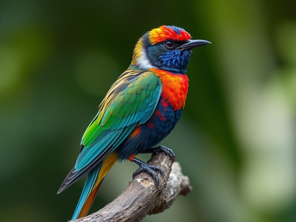 1-3 Word Prompt "Colorful Creations" Challenge - colorful: bird: hyperrealism  by @LTSings