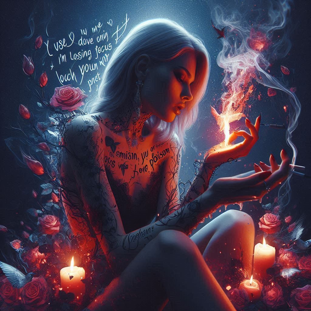 You say I’m losing focus and my love is poison