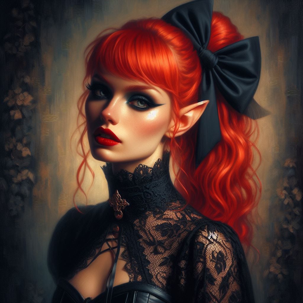 Goth Redhead Elf