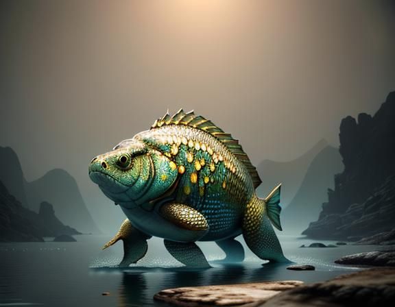 A female amphibioid. 3D Game Cinematic Feel, Epic 3D Videoga...
