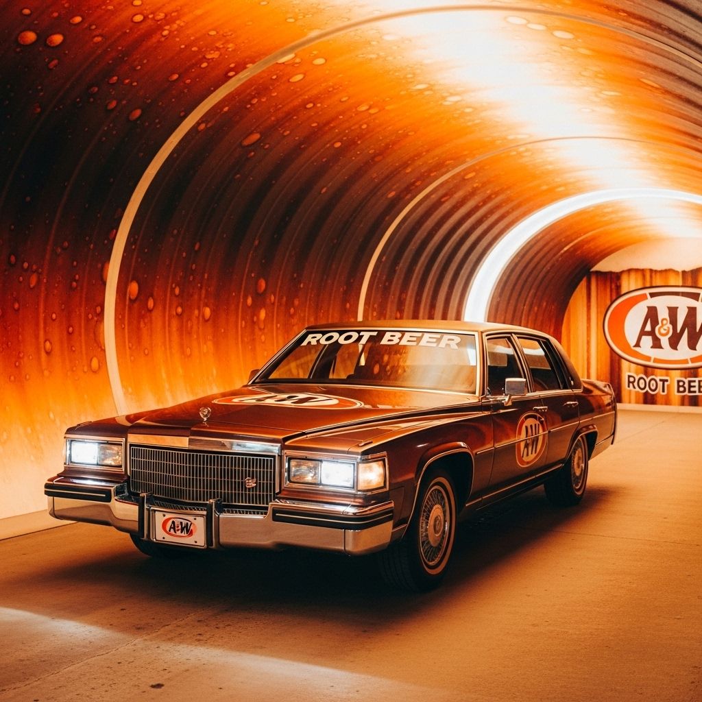 Root beer Cadillac (1987 sedan DeVille)