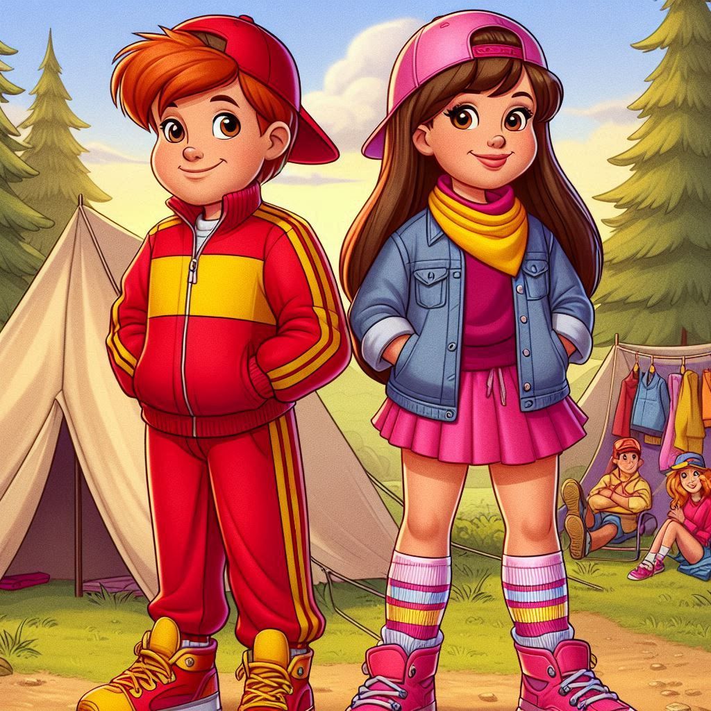 Alvin and Brittany at a summer camp