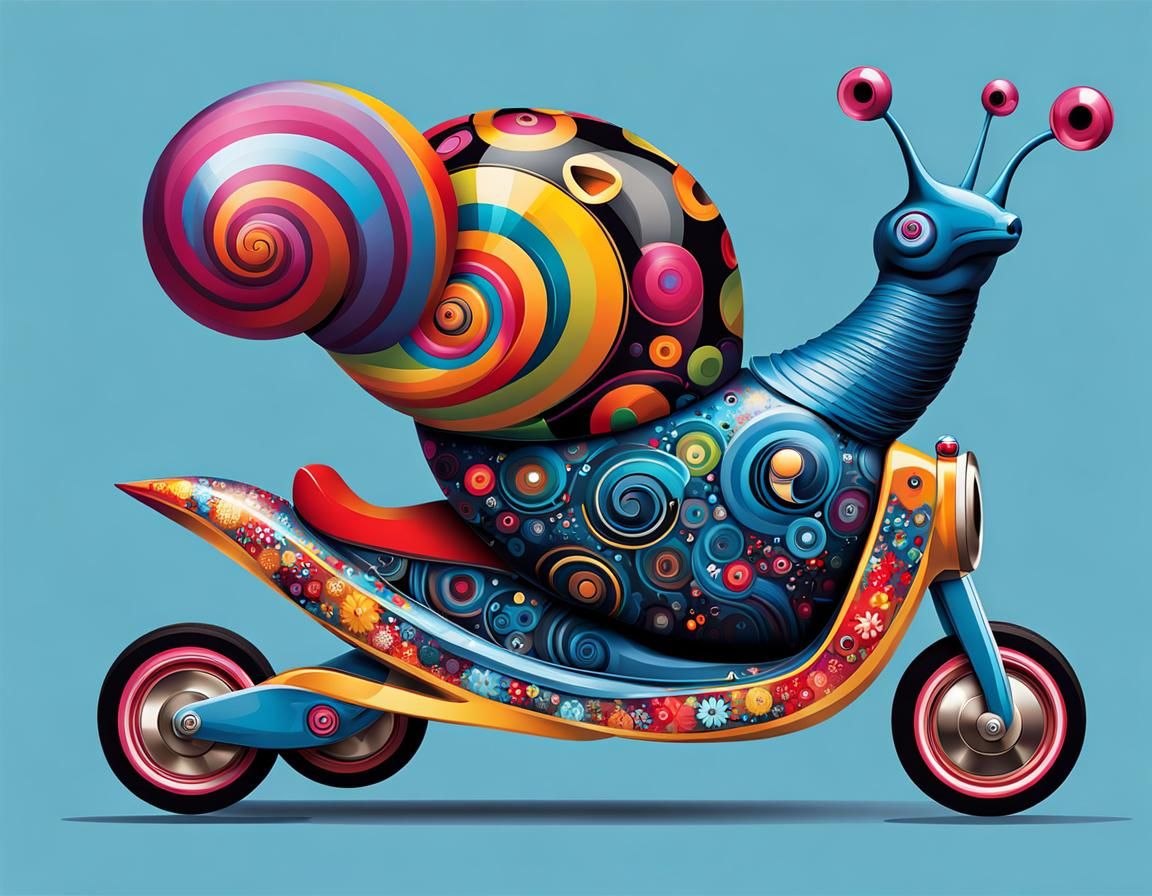 Drag racing snail 🐌🤭