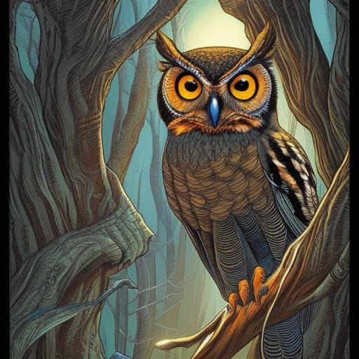 It is the owl.  by @Steve Dufour