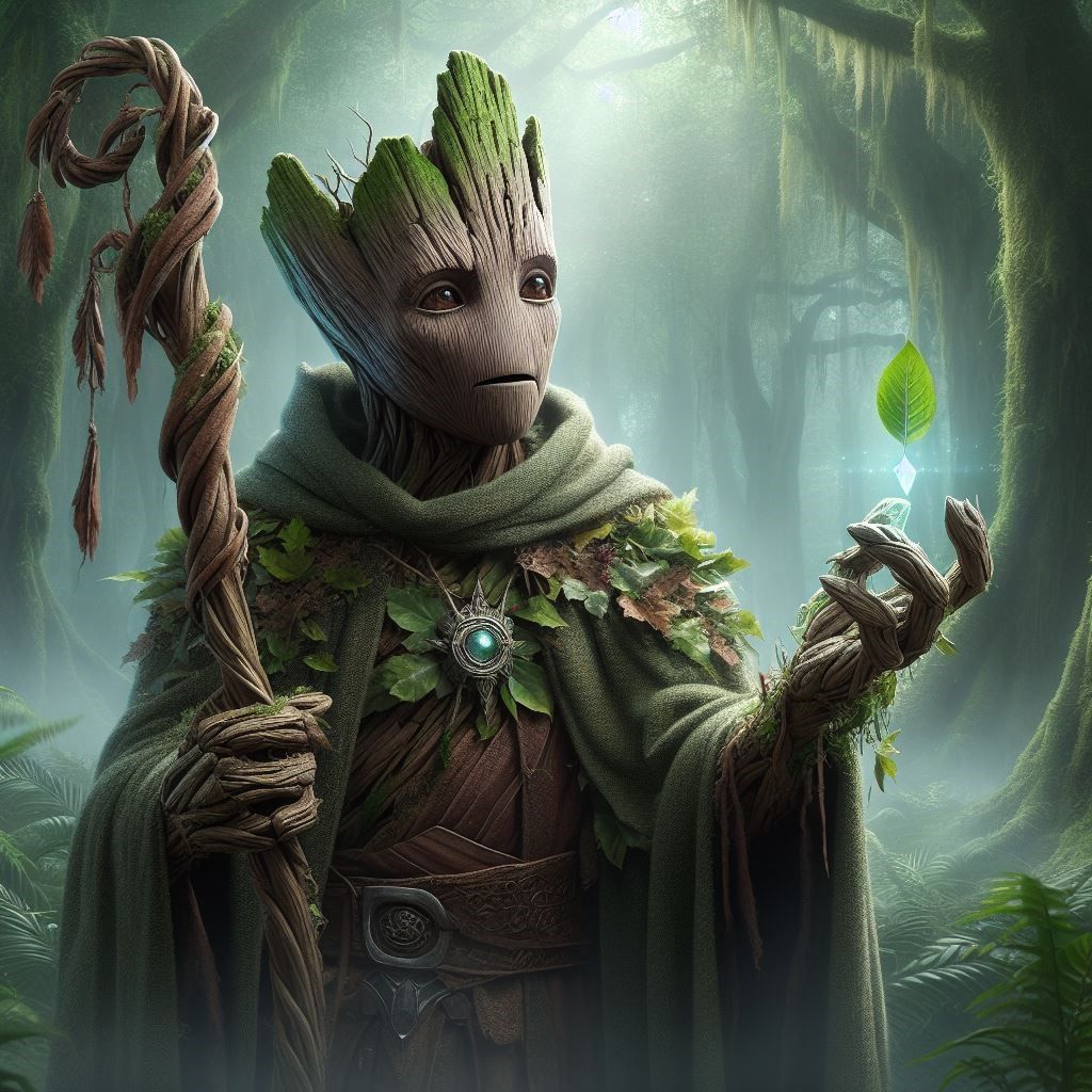 Groot as a Druid