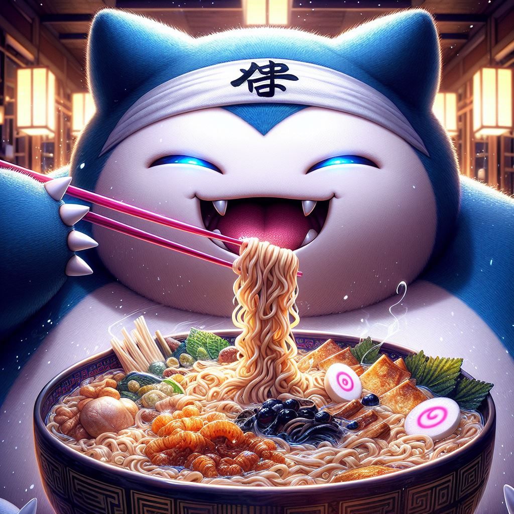 Ramen Tatsuya master! Snorlax 6- nom nom