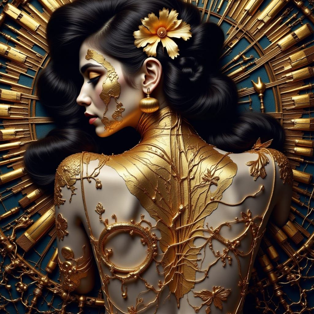 <lora:Golden Shadows:1.0> Photogram