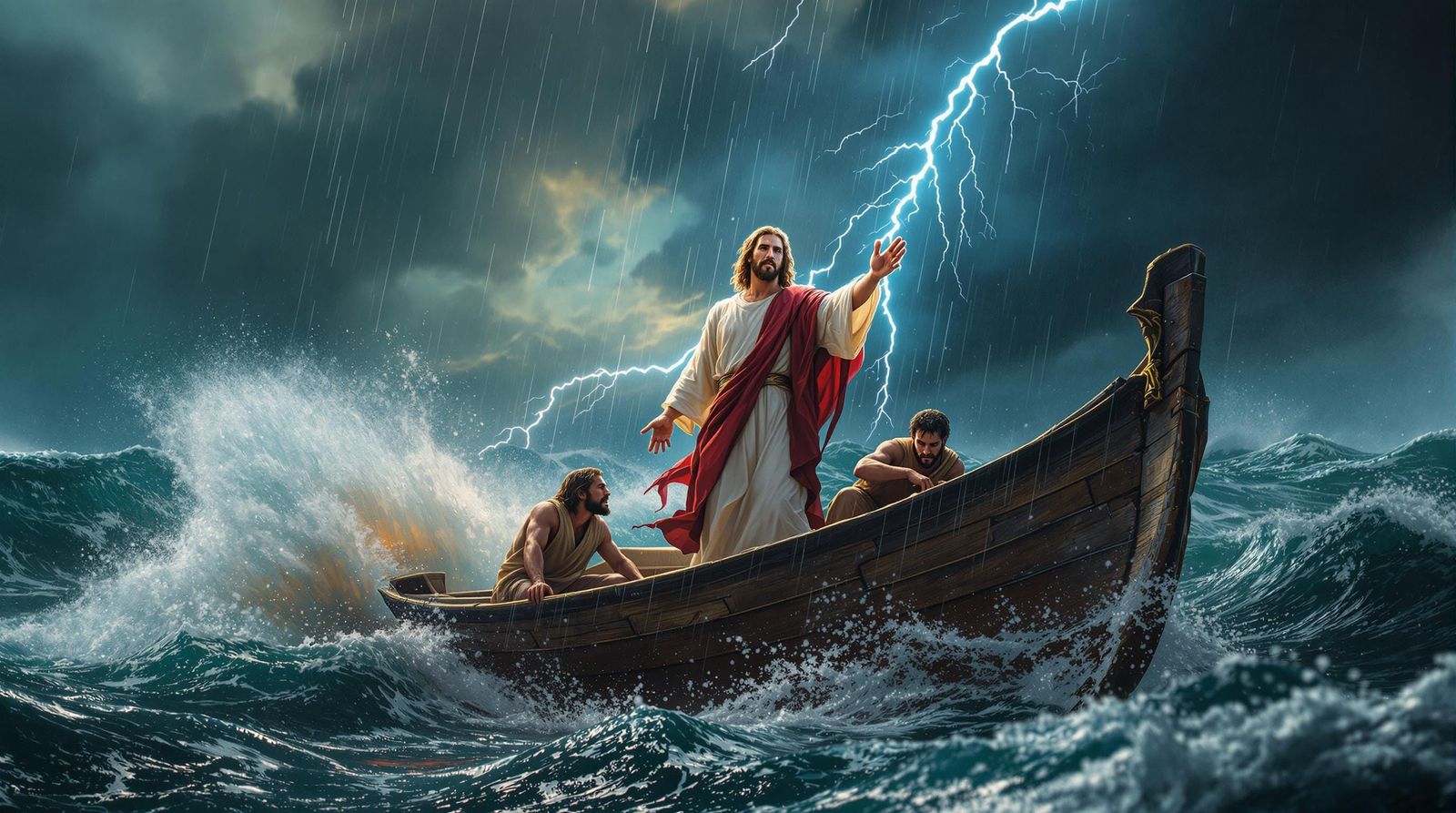 Peace in the Storm : Mark 4:39 – 'Even the Winds and the Waves Obey Him'  by @Coco Lasticot