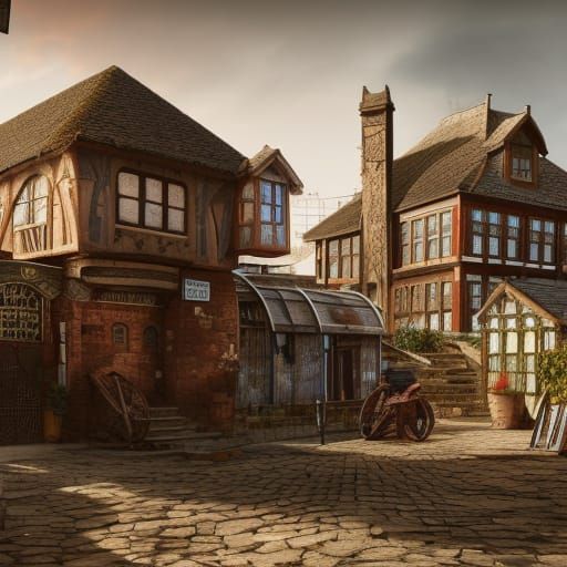 Vernacular style Architectured Ancient British City