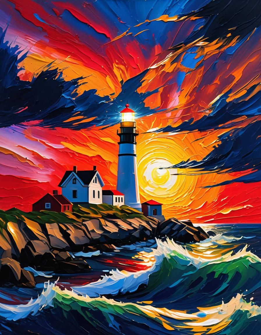 Impasto Dawn  by @Art of Art