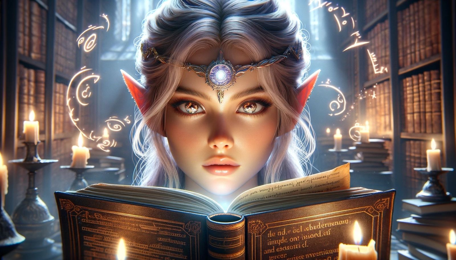 Enchanted Elven Scholar