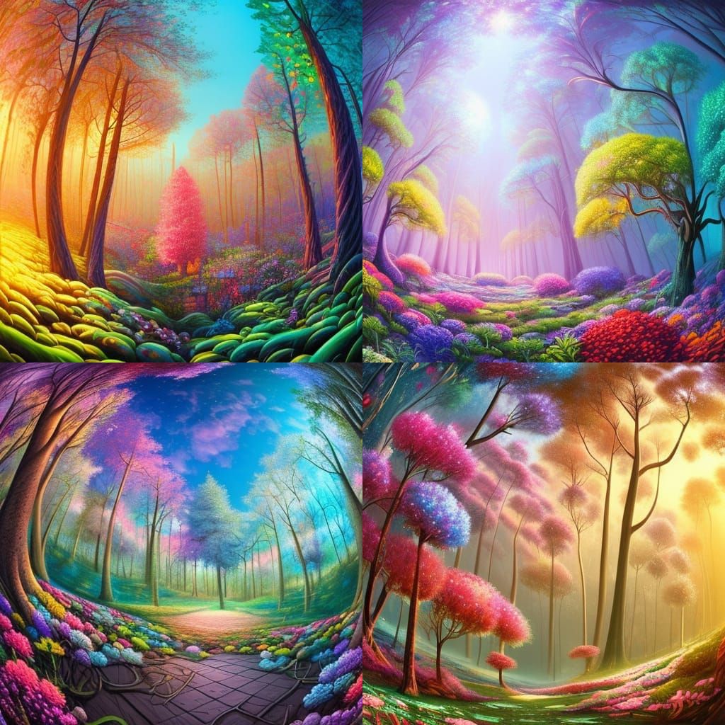 Multicolor forest
